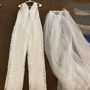 COPY - Bridal ivory Romper jumpsuit